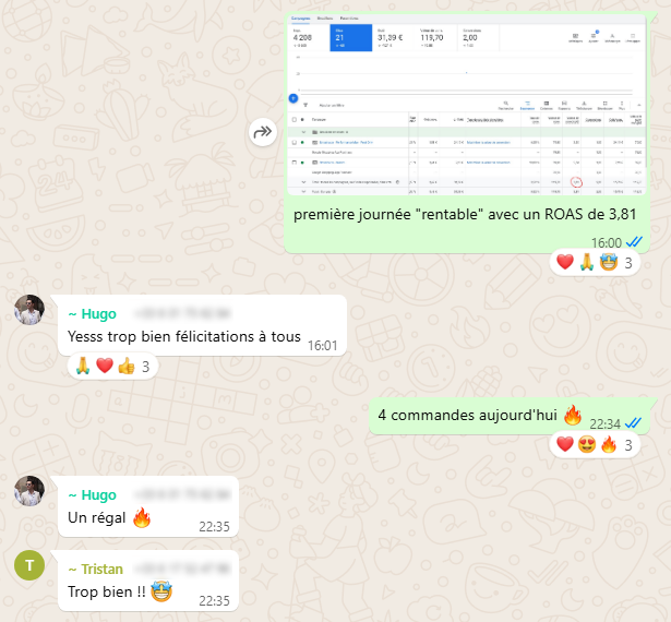 Preuve de résultats